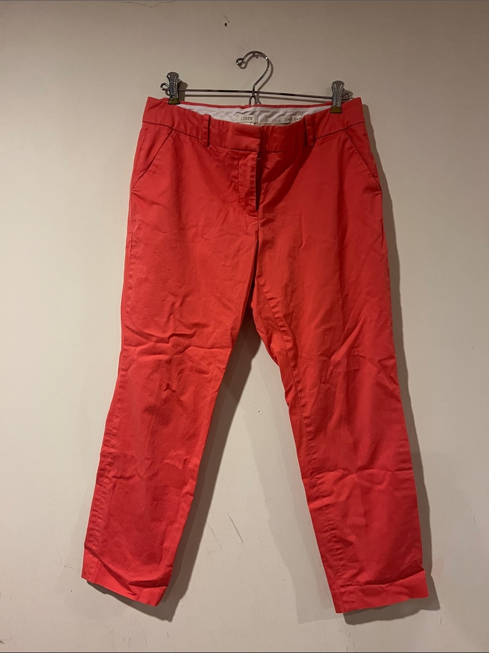 J. Crew Men's Coral-Red Chino Pants